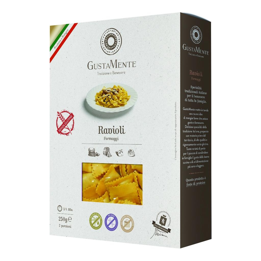 GUSTAMENTE RAVIOLI AI FORMAGGI 250 G
