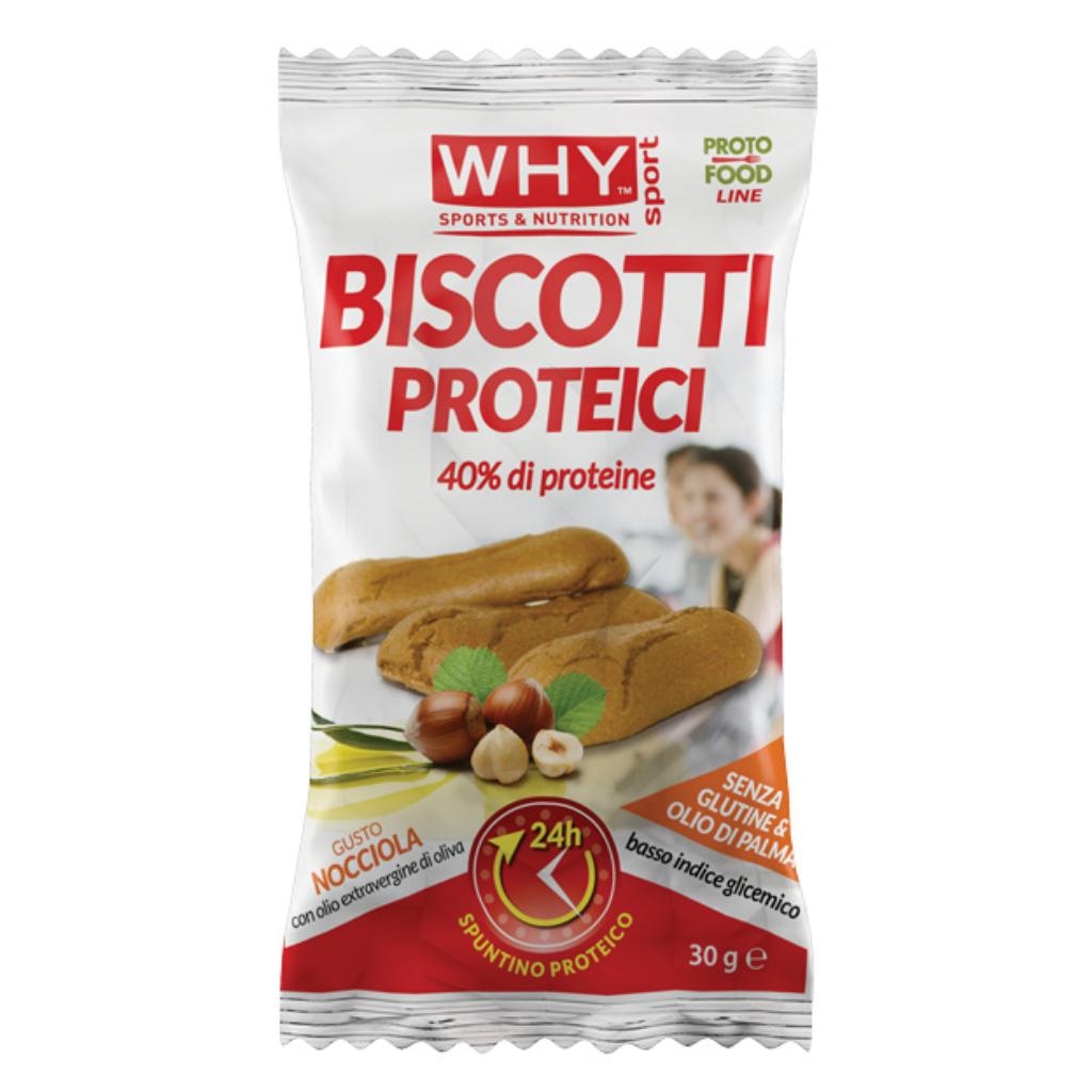 WHYNATURE BISCOTTI PROTEICI NOCCIOLA 30 G