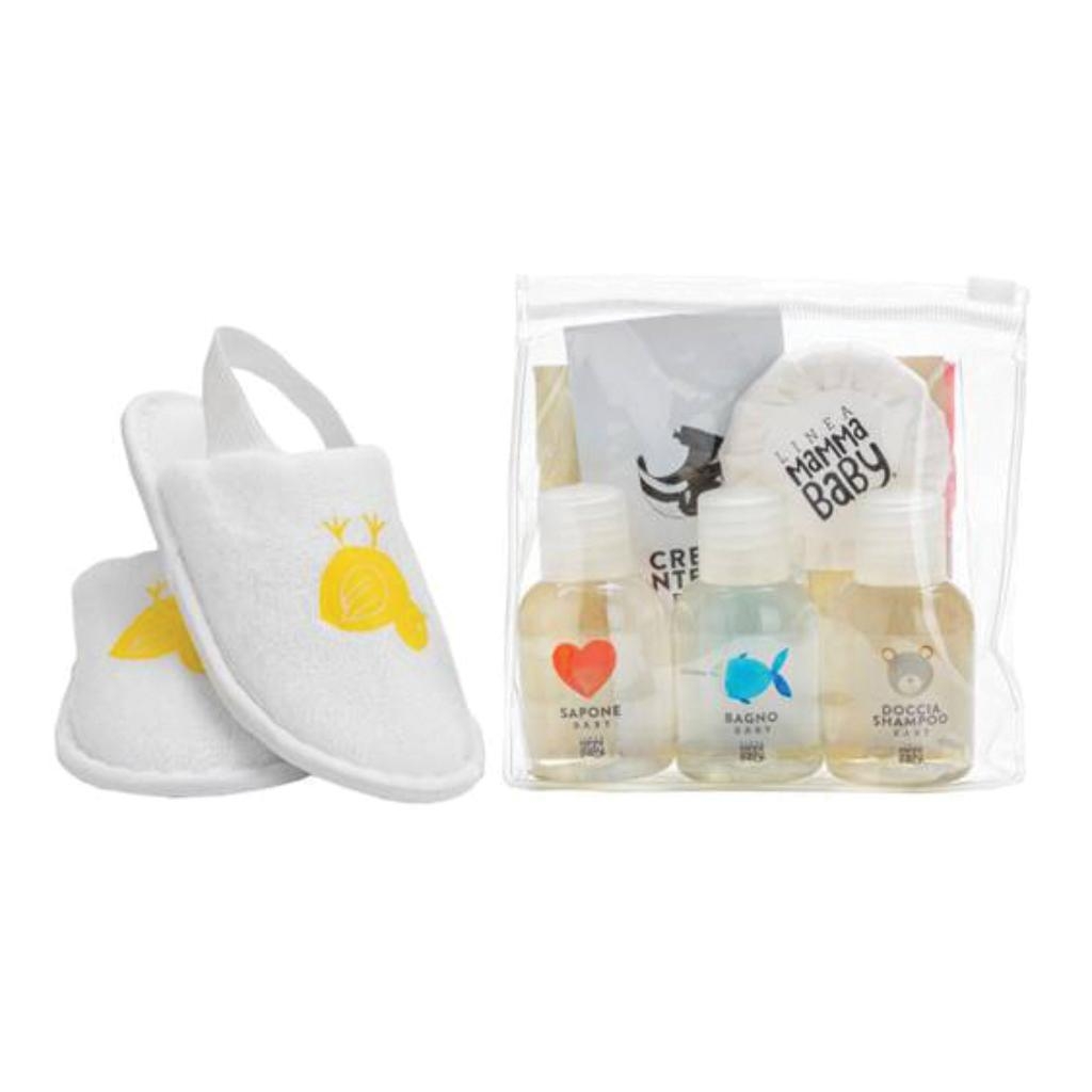 LINEA MAMMABABY POCHETTE LINEA CORTESIA + PANTOFOLINE