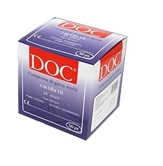 GARZA COMPRESSA STERILE 12/8 18X40 CM 12 PEZZI