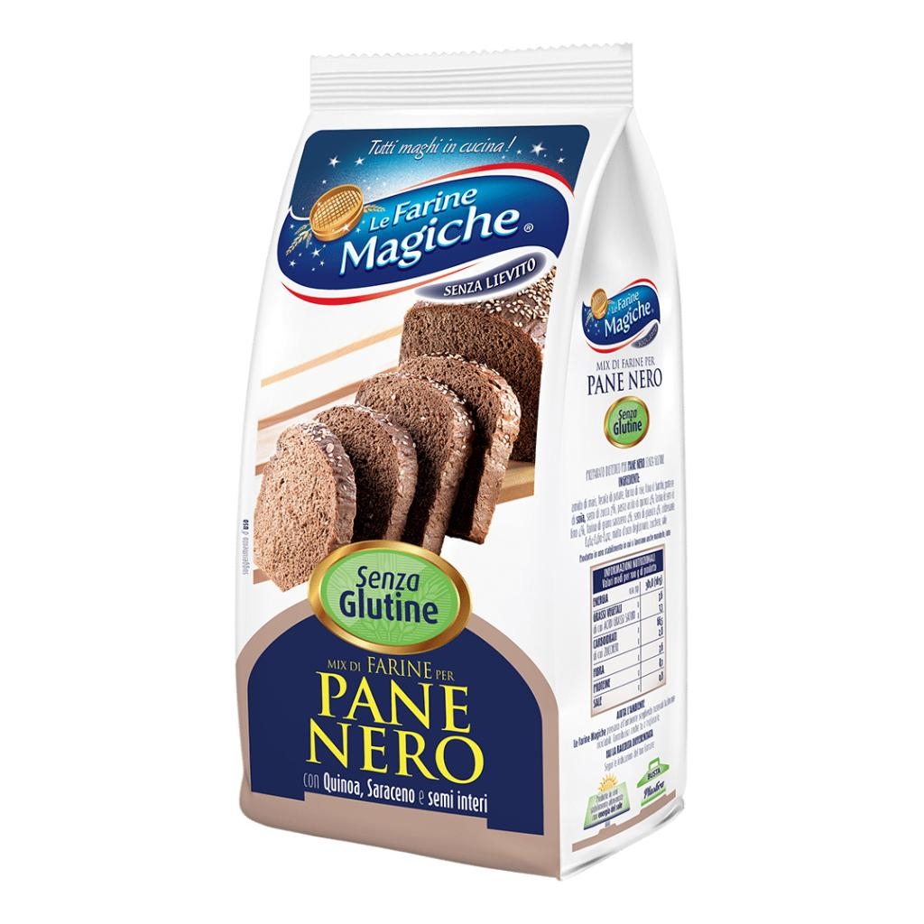 IPAFOOD LE FARINE MAGICHE MIX A BASE DI FARINE PER PANE NERO 300 G