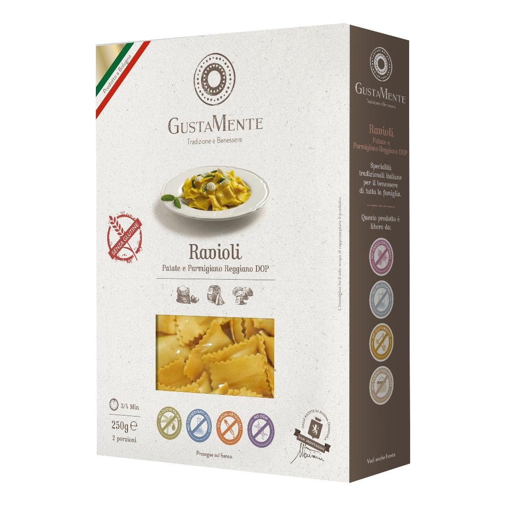 GUSTAMENTE RAVIOLI PATATE/PARMIGIANO REGGIANO 250 G