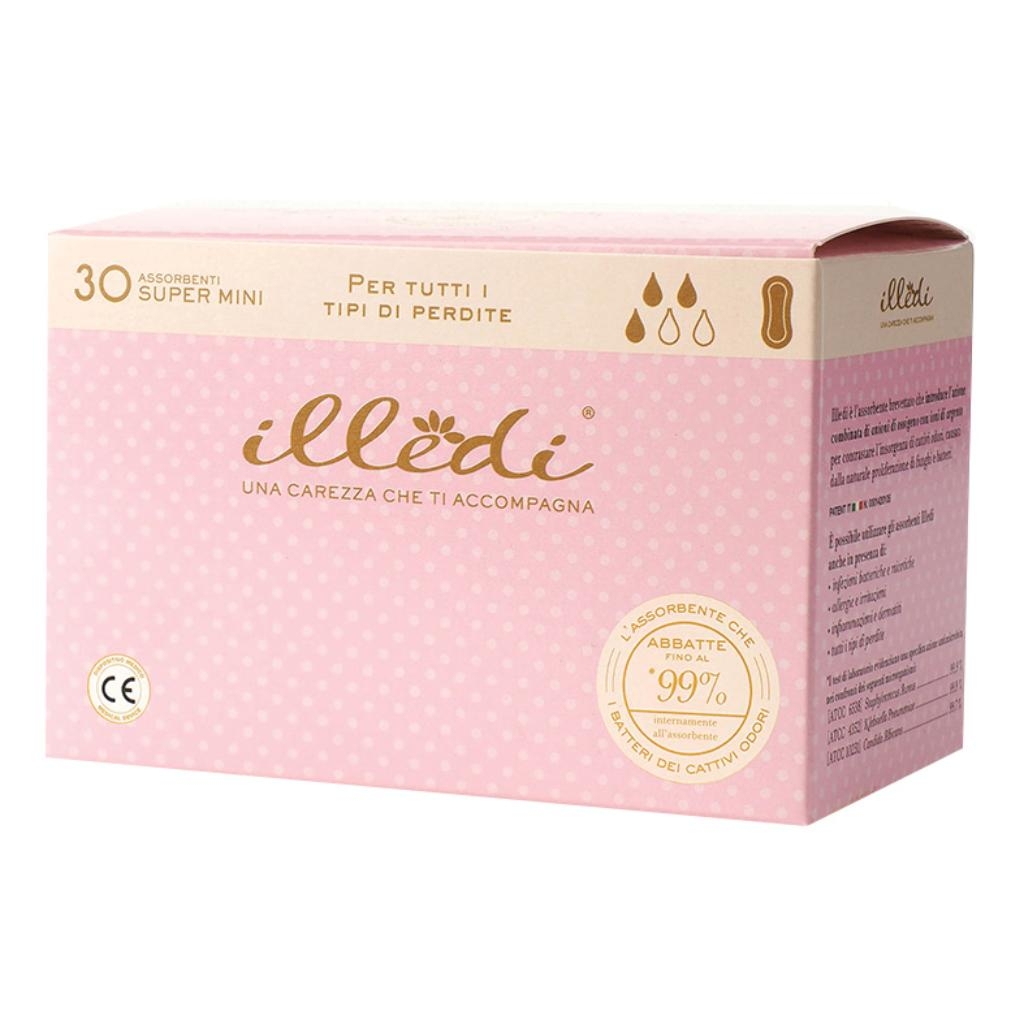 ILLEDI ASSORBENTI SUPER MINI 180 MM 30 PEZZI