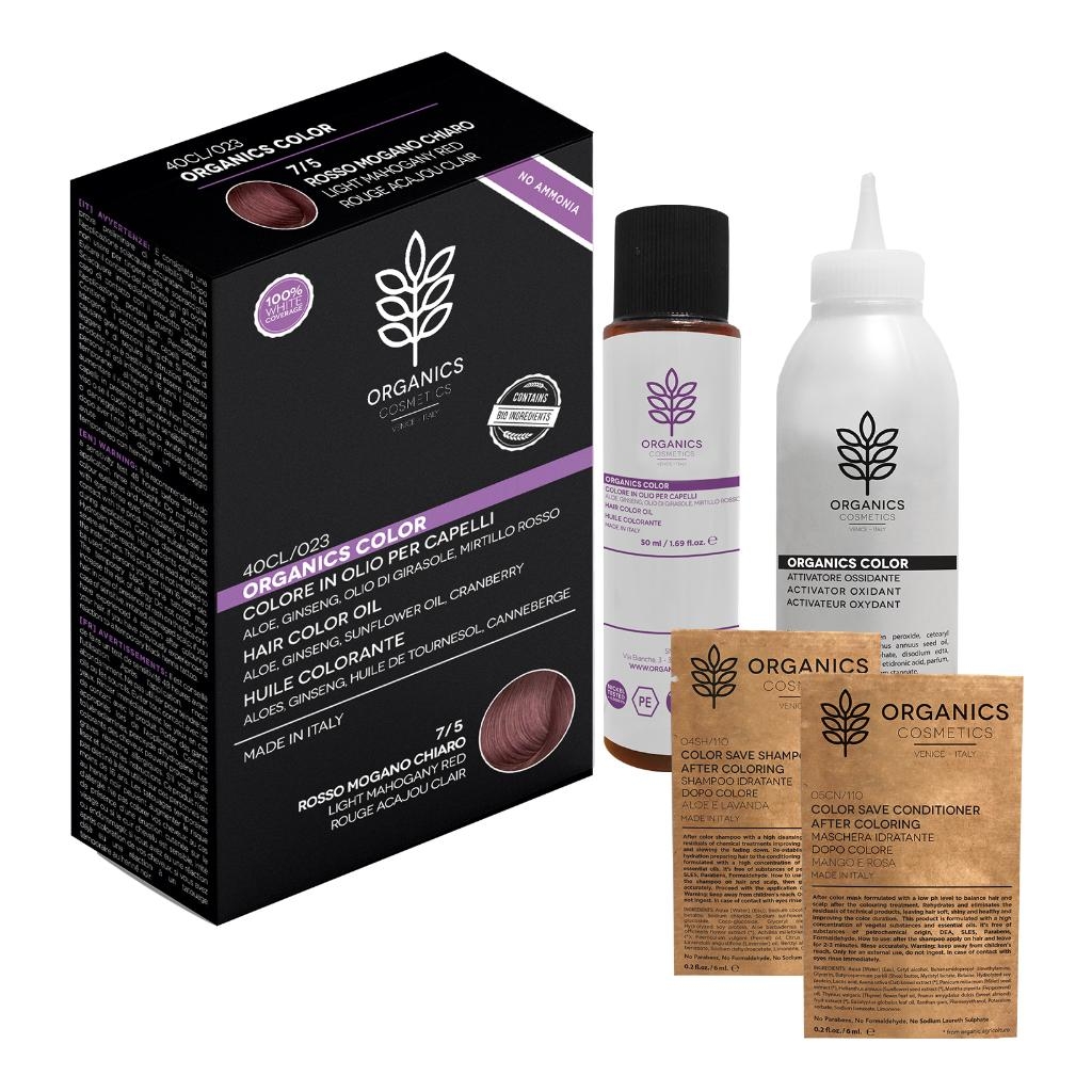 ORGANICS PHARM ORGANICS COLOR 7/5 ROSSO MOGANO CHIARO
