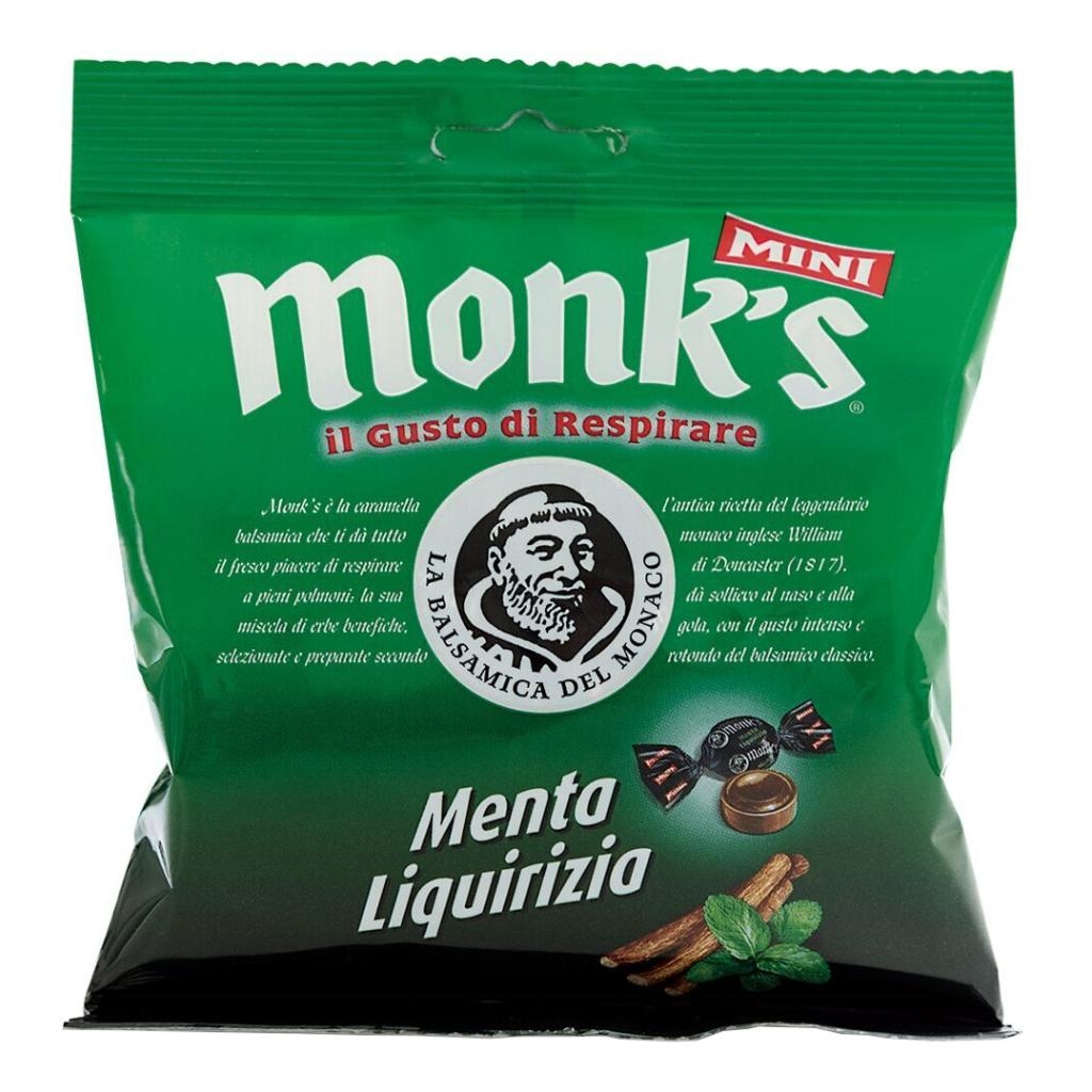 MONKS MINI MENTA E LIQUIRIZIA 80 G