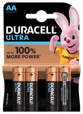 DURACELL ULTRA AA B4 MN1500 RFT 20 PEZZI