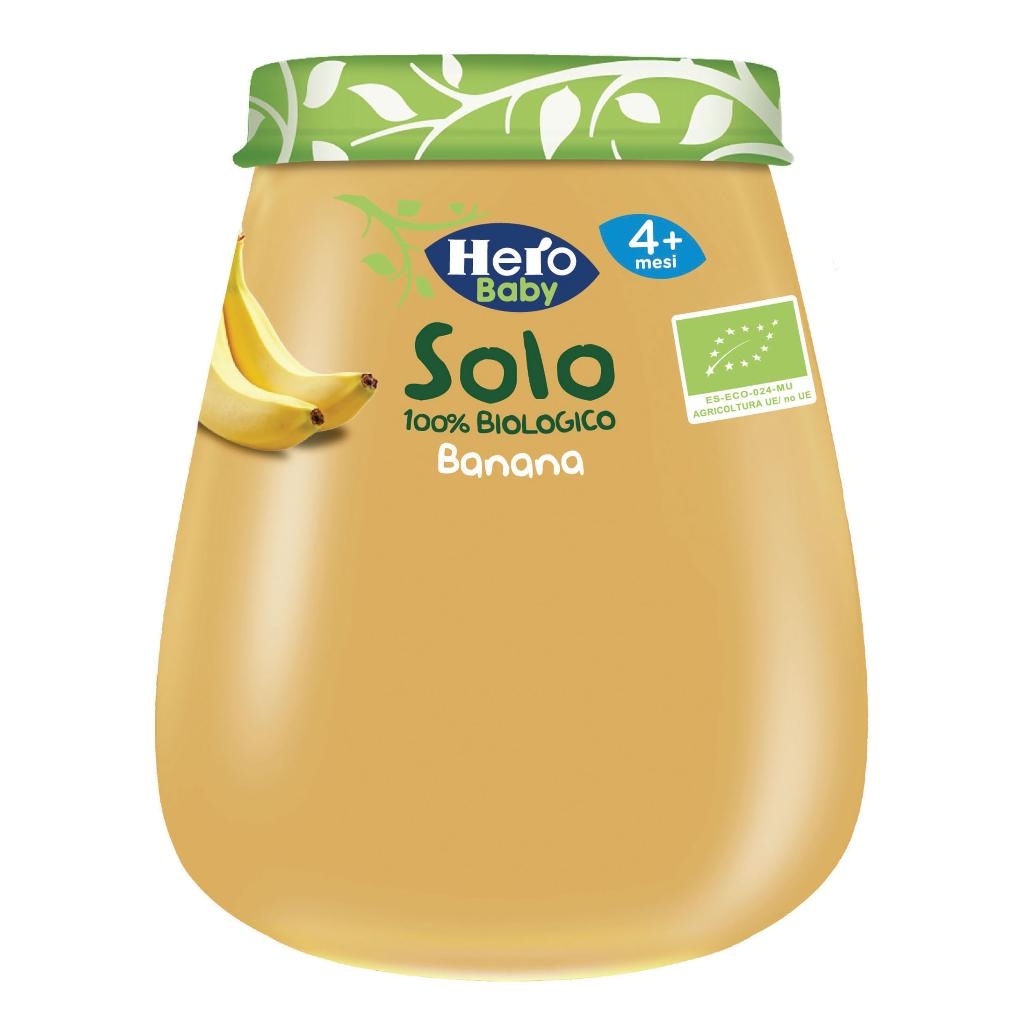 HERO SOLO OMOGENEIZZATO BANANA 100% BIO 120 G