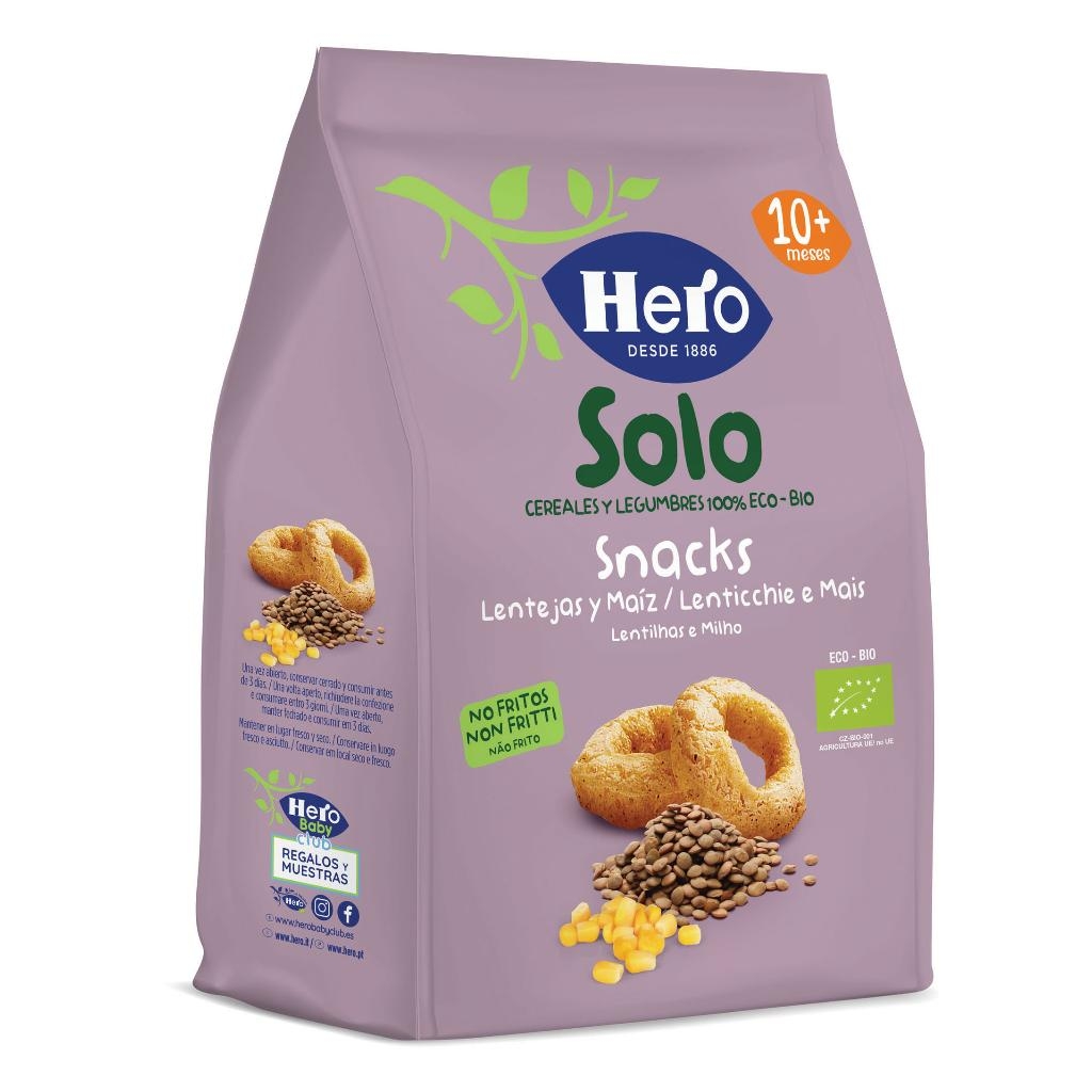 HERO SOLO SNACK LENTICCHIE MAIS 100% BIO 50 G