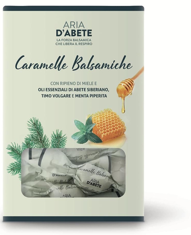 PURAE PURAE CARAMELLE BALSAMICHE 80 G CON OLIO ESSENZIALE ARIA D'ABETE