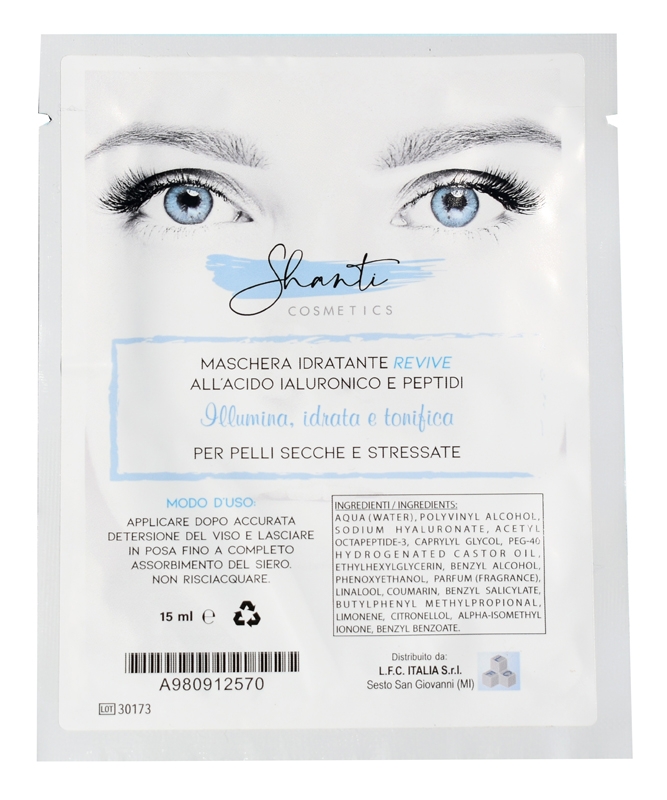 SHANTI COSMETICS MASCHERA IDRATANTE REVIVE 15 ML