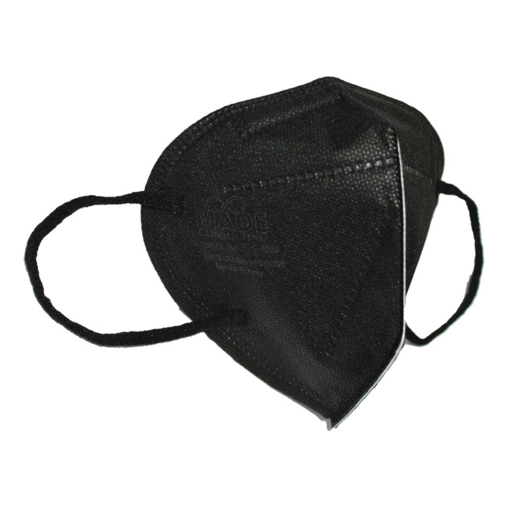 SIRIA 20 SEMIMASCHERA FILTRANTE NERA ANTIPOLVERE FFP2 NR MONOUSO PER ADULTI