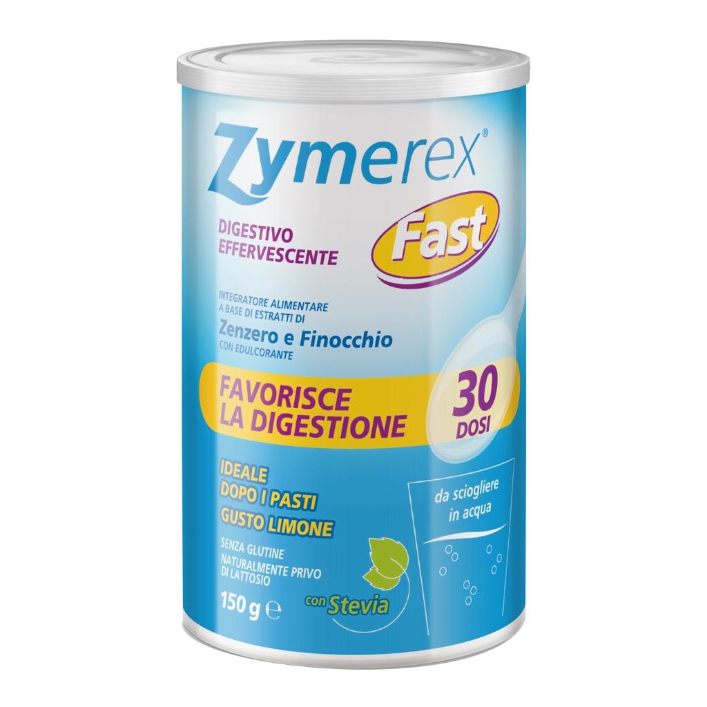 ZYMEREX FAST DIGESTIVO EFFERVESCENTE GRANULATO GUSTO LIMONE CON STEVIA 150 G