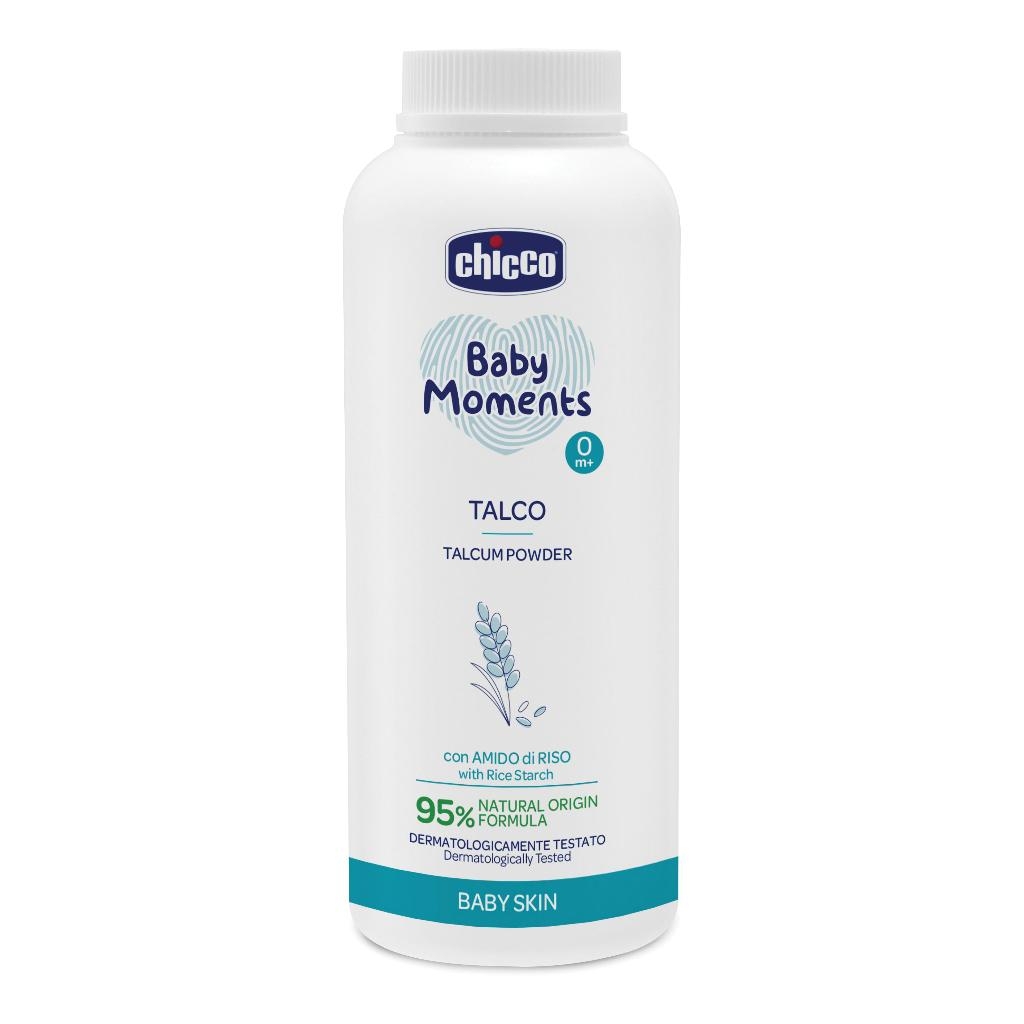 CHICCO BABY MOMENTS TALCO IN POLVERE CON AMIDO DI RISO 150 G