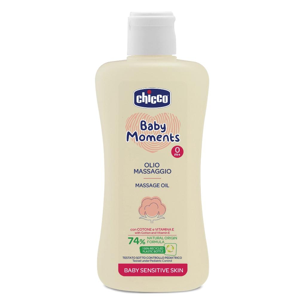 CHICCO BABY MOMENTS OLIO MASSAGGIO SENSITIVE 200 ML
