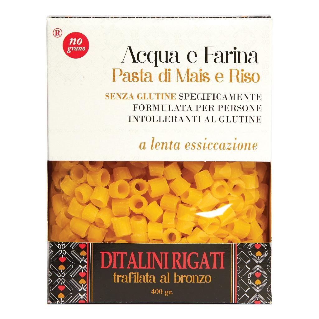 NUTRI TE' DITALINI RIGATI ACQUA E FARINA MAIS E RISO 250 G