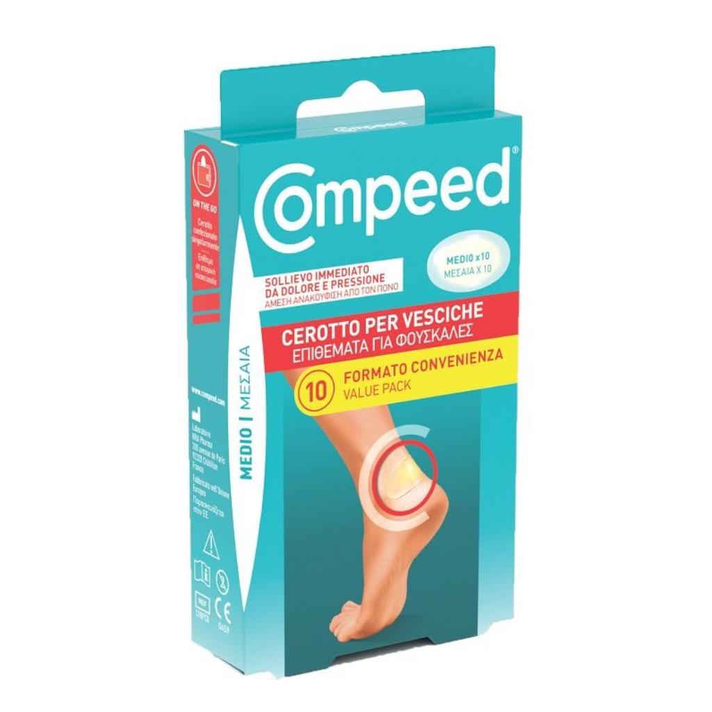 CEROTTI COMPEED PER VESCICHE MEDIO 10 PEZZI CARTON