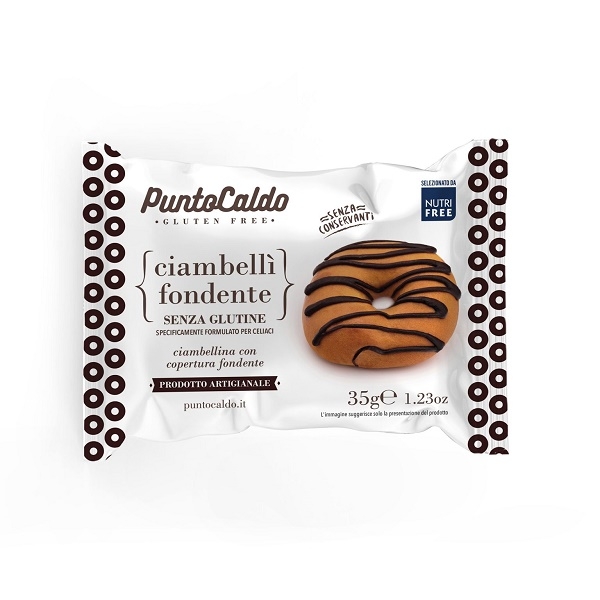 CIAMBELLI' FONDENTE CIAMBELLINA CON COPERTURA DI CIOCCOLATO FONDENTE 35 G