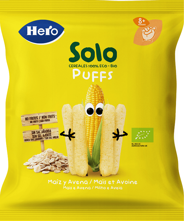 HERO SOLO SNACK PUFF AVENA MAIS 25 G