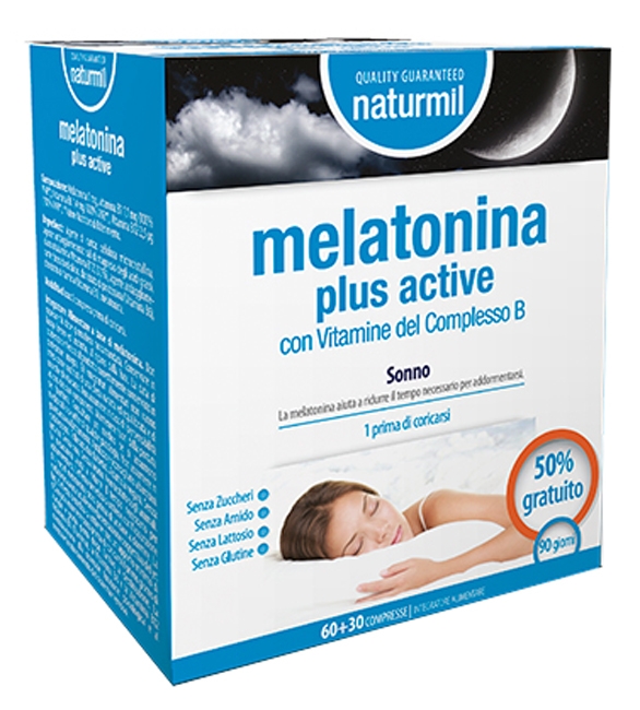 NATURMIL MELATONINA PLUS ACTIVE 90 COMPRESSE