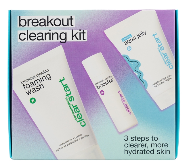 DERMALOGICA BREAKOUT CLEARING KIT 2022 2 DETERGENTI + 1 BOOSTER