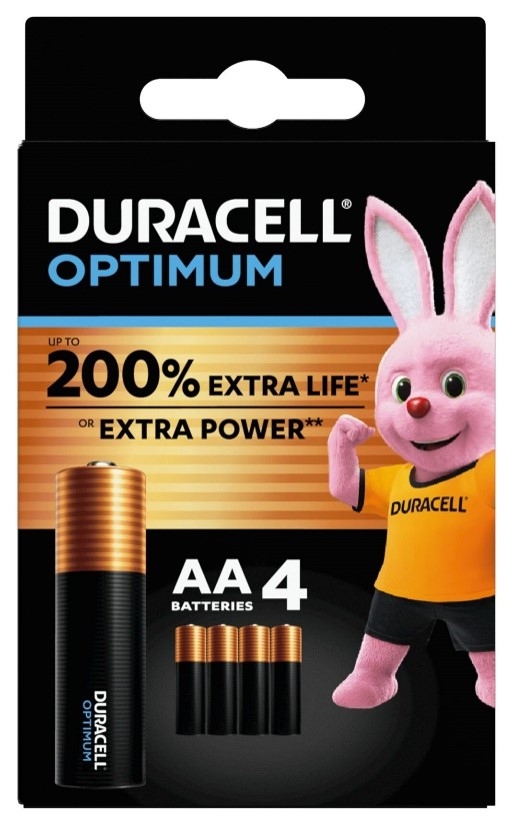 DURACELL OPTIMUM AA B4 16 PEZZI