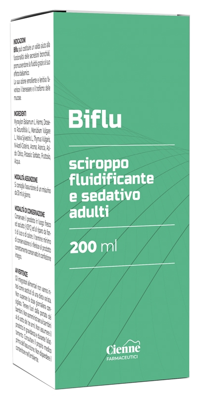 BIFLU SCIROPPO ADULTI FLUIDIFICANTE E SEDATIVO ADULTI 200 ML