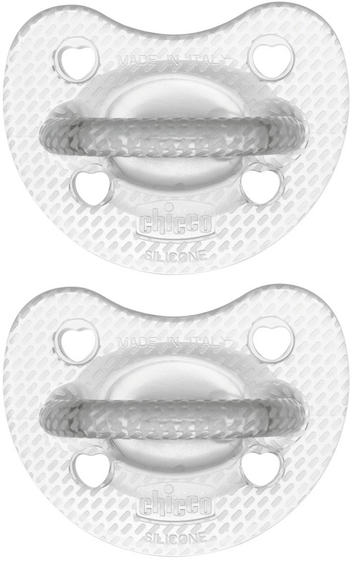 CHICCO GOMMOTTO SILICONE CRYSTAL 6-16 MESI 2 PEZZI