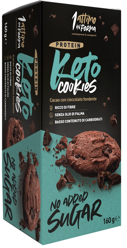 KETO COOKIES COCOA DARK CHOCOLATE 160 G