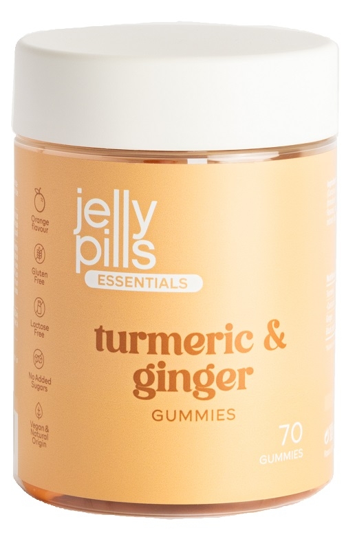 JELLY PILLS ESSENTIALS TURMENIC & GINGER 70 GUMMIES