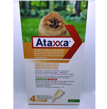 ATAXXA SPOT ON*4PIP 0,4ML 4KG