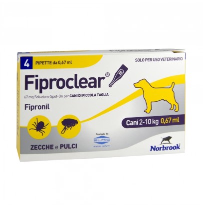 FIPROCLEAR Spot-On 4 Pip. 67mg