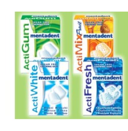 MENTADENT WHITE CHEWING GUM25G