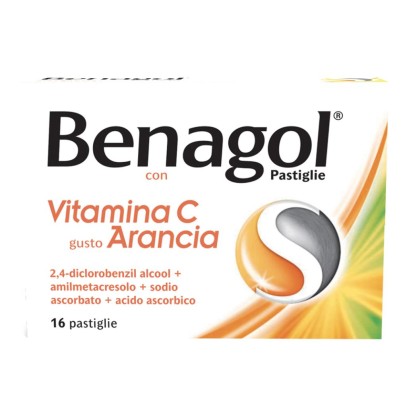 BENAGOL VIT C 16PAST ARANCIA