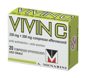 VIVIN C 20CPR EFF 330MG+200MG