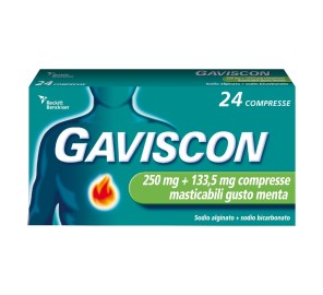 GAVISCON 24CPR MENT250+133,5MG