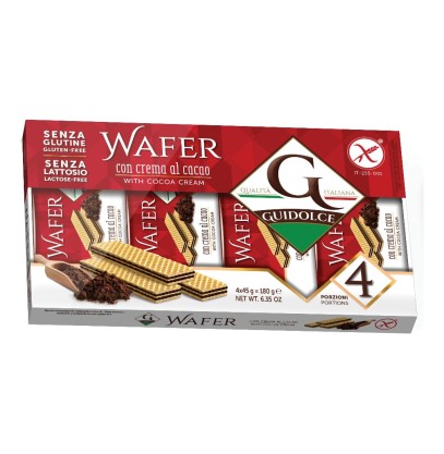 GUIDOLCE Wafer Cacao 4x45g