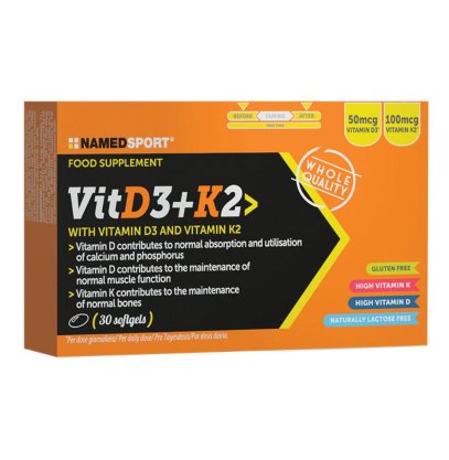 VITAMIN D3+K2 30SoftGels